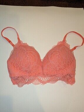 H&M Coral Lace Push-Up Bra